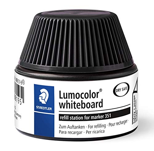 Staedtler Lumocolor 488 51-9. Cargador para marcadores Lumocolor 351 y 351 B. Un frasco con tinta de color negro.