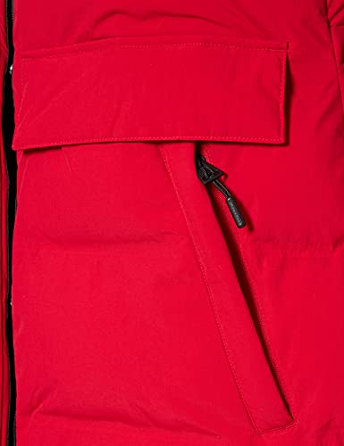 Superdry Train Boxy Puffer Chaqueta, Tango Red, XS para Mujer