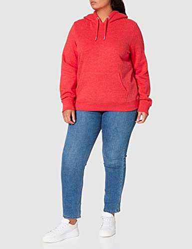 Superdry Vintage Logo Emb Hoodie Sudadera con Capucha, Papaya Marl, XS para Mujer