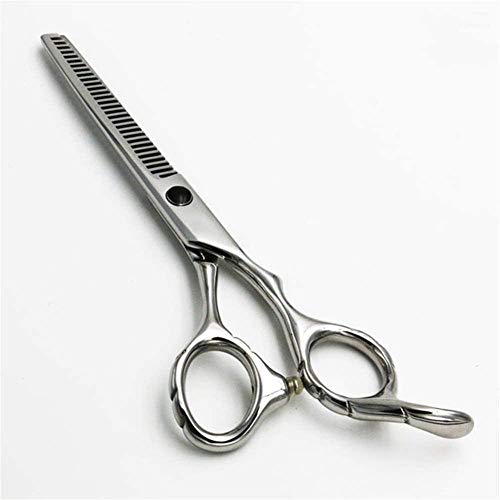 Tijeras de peluquería 6 Tijeras para el Cabello de Acero Inoxidable Corte de salón + Tijeras de peluquería para Adelgazar Herramientas de Peinado de Cuchillas Regulares Improve