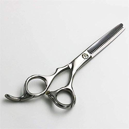 Tijeras de peluquería 6 Tijeras para el Cabello de Acero Inoxidable Corte de salón + Tijeras de peluquería para Adelgazar Herramientas de Peinado de Cuchillas Regulares Improve