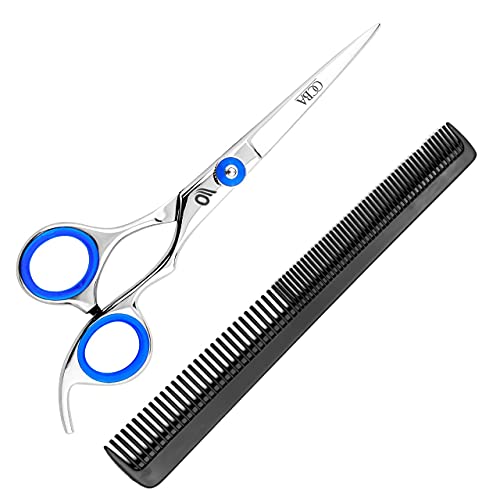 Tijeras de peluquería prémium de para cortar el pelo, tijeras de peluquería de acero inoxidable, tijeras profesionales con estuche, tijeras de entresacar perfectas para hombre y mujer