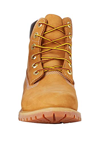 Timberland 6 Inch Premium Waterproof, Botas Chukka Mujer, Amarillo Wheat Nubuck, 37 EU
