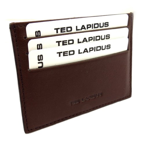 Titulares de la tarjeta 'Ted Lapidus' marrones.