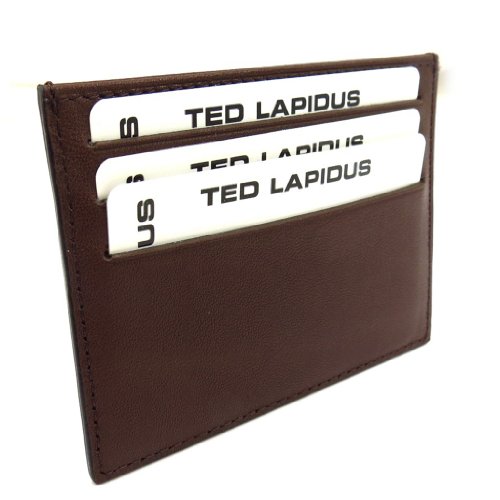 Titulares de la tarjeta 'Ted Lapidus' marrones.