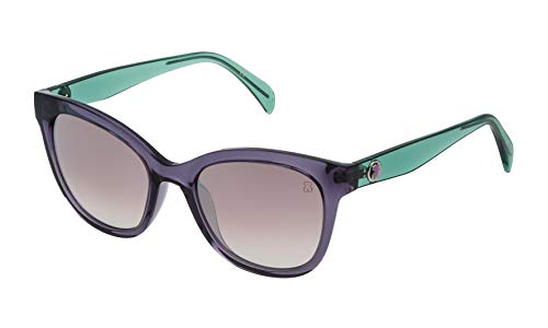 TOUS STO995-52916X Gafas, Transparente/Violeta, 52/19/140 para Mujer