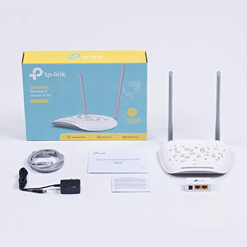 TP-Link TL-WA801ND V5.0 - Punto de acceso inalámbrico/Extensor de red WiFi (N a 300mbps, 2 antenas, WPS, PoE pasivo), desmontable