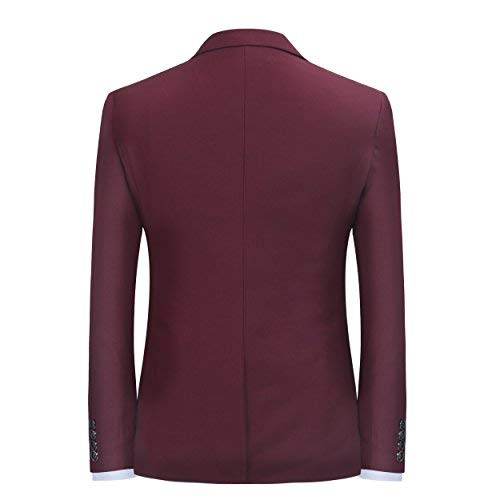 Traje de 2 Piezas para Hombre, Ajuste Delgado, para Boda, Cena, Esmoquin para Hombre, Negocios, Casual, Chaqueta y Pantalones