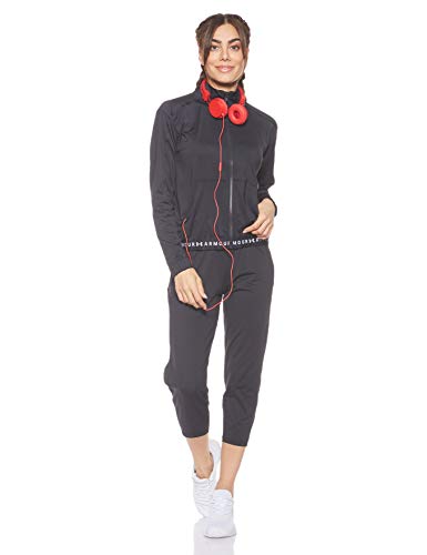 Under Armour Heatgear Armour Full Zip Sudadera con Cremallera, Mujer, Negro, LG
