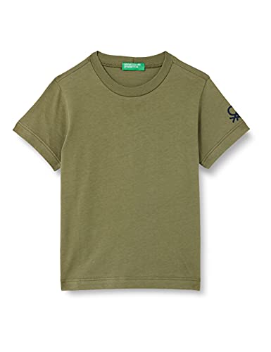 United Colors of Benetton Camiseta 3i1xc13e1, Verde Militar 07n, 2 Años para Bebés