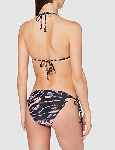 Urban Classics Bikini Ladies Tie Dye Bademode Juego, Color Azul Vintage/Papaya, L para Mujer