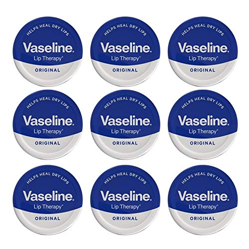 Vaseline Bálsamo labial Terapia Petroleum Jelly Original 20g (Paquete de 9)