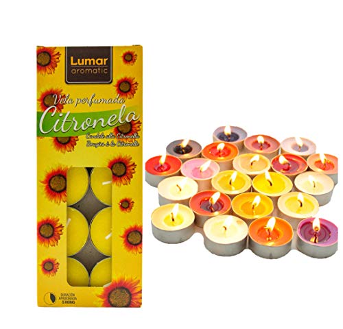 Velas de Té Aromáticas , 20/50/100 Unidades ， Multicolor ，5 Horas Duración.