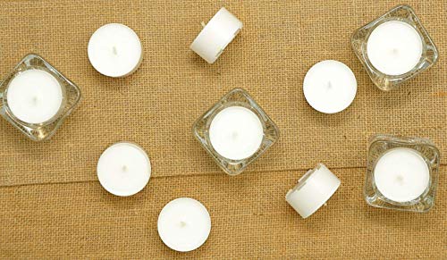 Velas Naturales en Taza Compostaje 80 Luces de Té Compostaje Industrial Candelitas Cera de Colza Luces Sin Perfume Sin plástico (80 Candelitas - 6 Horas)