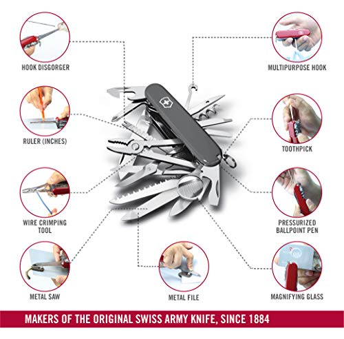 Victorinox Navaja de Oficial Swisschamp, Negra