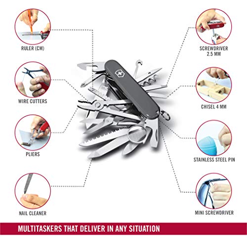 Victorinox Navaja de Oficial Swisschamp, Negra