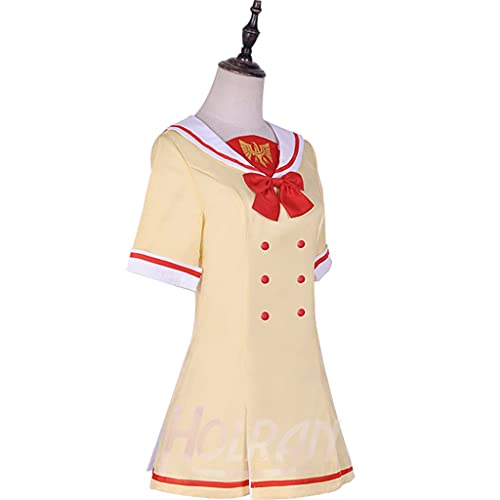 Vida en un mundo diferente desde Zero Emiria REM LEM Cosplay Party Party Lolita Girls Vestido Traje de Halloween (Color : Yellow, Size : M)