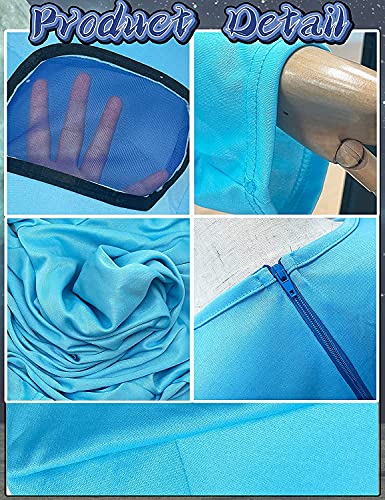 Waslary - Disfraz infantil de astronauta, mono con mochila, máscara, para niños, Halloween, cosplay, carnaval, fiesta de cumpleaños, color azul claro, talla L