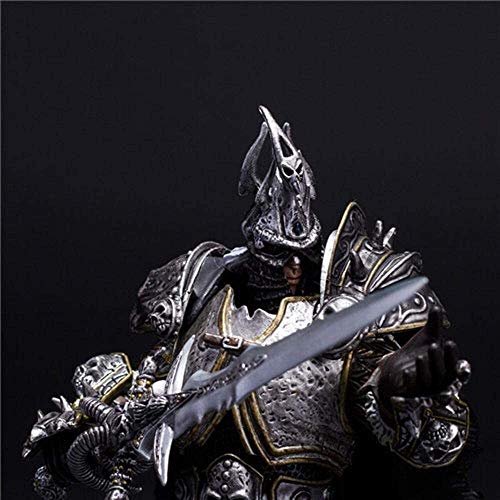 Wow arthas anime acción figura muerte caballero liquking coleccionable modelo estatua juguetes pvc figuras escritorio adornos