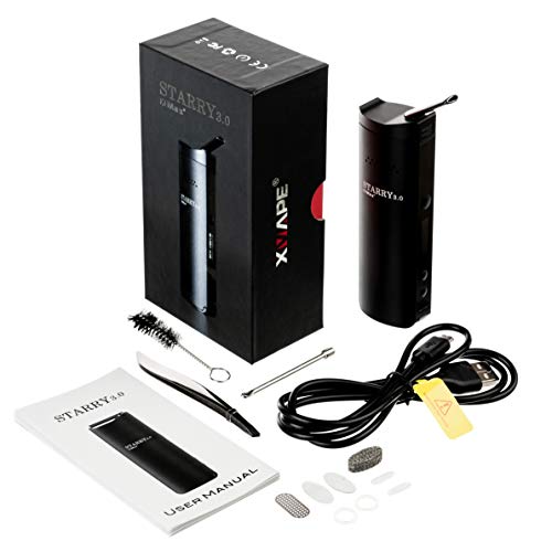 XMAX | Starry 3.0 - Vaporizador portátil - Compatible con hierbas secas, aceites y cera - 2 años de garantía - Kit completo - Negro