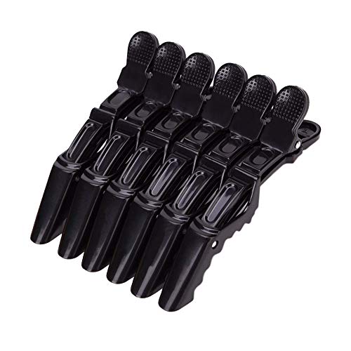 Xrten 12 Pcs Pinzas para el Cabello, Clips Peluquería de Pelo, Cocodrilo Pinzas para el Cabello para Marcar, Peinar, Planchar el Pelo