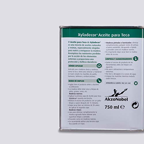 Xyladecor Aceite para Teca Incoloro 750 ml