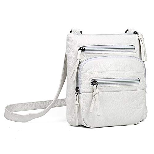 YUZZZKUNHCZ Monederos para mujer, bolso de hombro casual multicapa de cuero PU, bolso de lujo para mujer, bolso de mensajero de un hombro (color: rosa)