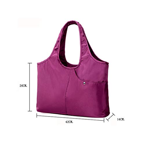 YUZZZKUNHCZ Monederos para mujer, bolso de hombro para mujer, bolso de mano de nailon para mujer, bolso casual (color: B)