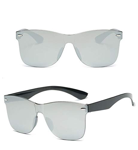 ZRTYJ Gafas de Sol para Adultos Espejo Gafas de Sol Mujeres Hombres Venta al por Mayor Color de Moda Gafas de Sol Mujer Hombre