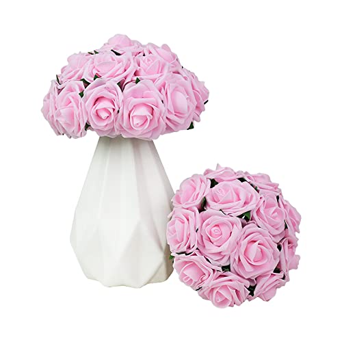 10/25 Piezas 7cm Rosa Beige PE Espuma Rosa Flor Artificial Novia Ramo hogar Boda decoración Scrapbooking DIY artesanía Falso Floral-B09,25P