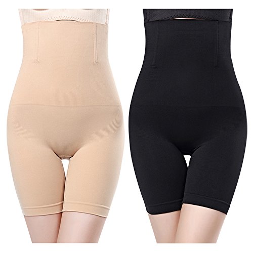 2Pcs Braga Faja Reductora Braguita Moldeadora Adelgazante Faja Pantalón Body Cintura Abdomen Shapewear Lenceria Mujer (M/L)