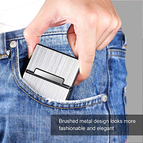 3 Piezas Portátil Caja de Cigarrillo Cigarette Case de Aleación de Aluminio Plastico Pitilleras para Hombre Mujer Caja Cigarrillo con Cerradura magnética para 20 Cigarrillos