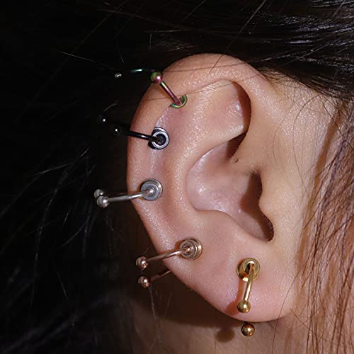 5 piezas anillo de nariz de acero inoxidable magnético herradura sin joyería piercing anillo de nariz falso tabique magnético anillos de nariz Clip en la nariz anillos de aro nariz