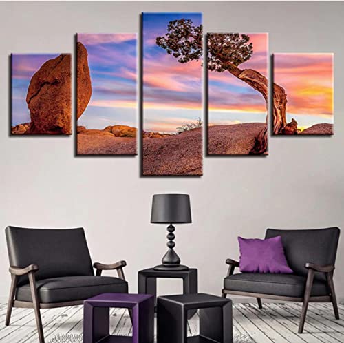 5 piezas arte de pared lienzo pintura de gres paisaje cartel moderno sala de estar decoración del hogar marco modular fotos