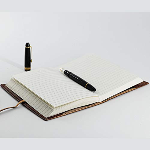 5 x 7 árbol de la vida diario de cuero hecho a mano, cuaderno de escritura/cuaderno diario encuadernado para hombres y mujeres papel sin forro, tamaño mediano