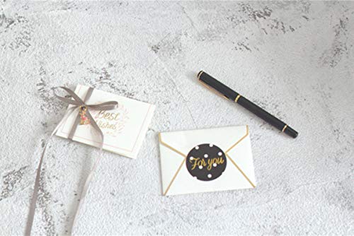 9 tarjetas de felicitación creativas bronceadoras para cumpleaños, tarjetas de agradecimiento, mensaje de bendición, día del padre, día de la madre, tarjeta pequeña de descuento