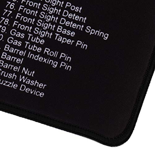 Accesorios para PC, tapete para mesa, superficie de patrón de alta definición repelente al agua para estudiantes adultos en la oficina en casa(black, 90.8 * 30.4cm)