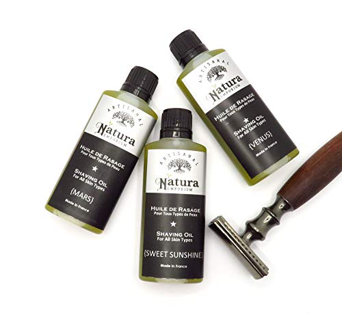 Aceite de afeitado para todos los tipos de piel – Natura Shave – Cuidado de la piel antes del afeitado – Lubricante de afeitado – Mujer y hombre