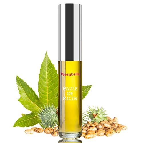 Aceite de Ricino BIO Puro en Máscara Acelera el crecimiento, Densifica, Refuerza y Nutre el Pelo, Pestañas, Cejas y Uñas, Potencia el crecimiento Alto en Vitamina E, Suero capilar rico en Omega 6 y 9