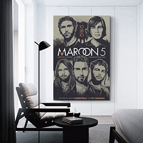 Adam Levine Jesse Carmichael Jackson Browne James - Póster de San Valentín y arte de pared, diseño moderno de la familia para dormitorio y sala de estar, 30 x 45 cm