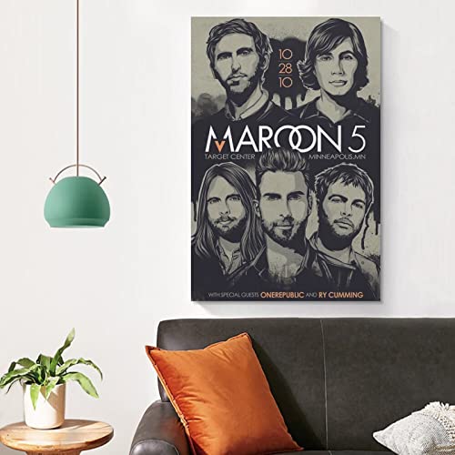 Adam Levine Jesse Carmichael Jackson Browne James - Póster de San Valentín y arte de pared, diseño moderno de la familia para dormitorio y sala de estar, 30 x 45 cm