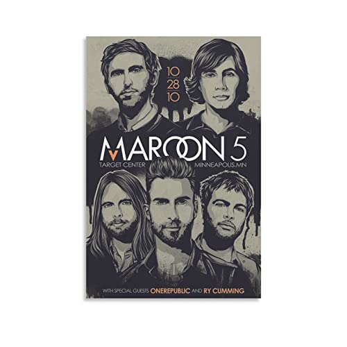 Adam Levine Jesse Carmichael Jackson Browne James - Póster de San Valentín y arte de pared, diseño moderno de la familia para dormitorio y sala de estar, 30 x 45 cm