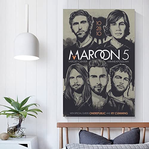 Adam Levine Jesse Carmichael Jackson Browne James - Póster de San Valentín y arte de pared, diseño moderno de la familia para dormitorio y sala de estar, 30 x 45 cm