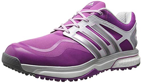 adidas Adipower Sport Boost Spikeless Golf Shoes Women Closeout Pink/Silver/White Medium 5