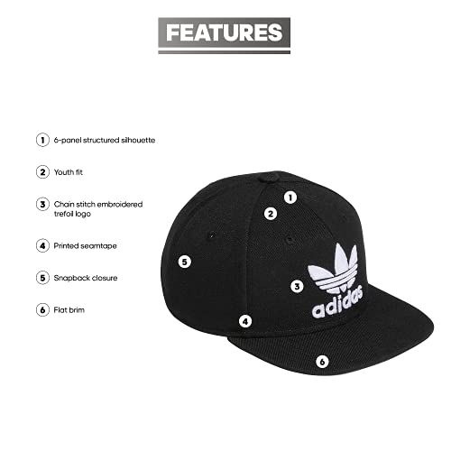 adidas Cadena de trébol para niños y jóvenes, Hombre Adolescentes, 976464, Negro/Blanco, Talla única