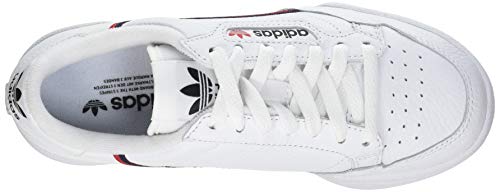 Adidas Continental 80, Zapatillas de Gimnasia Hombre, Blanco (FTWR White/Scarlet/Collegiate Navy FTWR White/Scarlet/Collegiate Navy), 45 1/3 EU