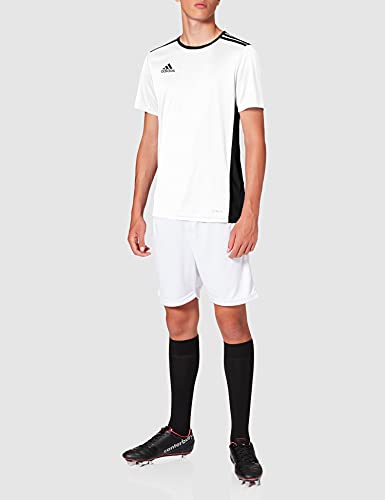 Adidas ENTRADA 18 JSY T-shirt, Hombre, White/ Black, S
