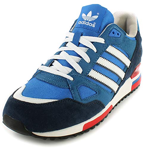 adidas Originals ZX750, Zapatillas de Estar por casa Hombre, Azul-Blau (BLUBIR/RUNWH), 43 1/3