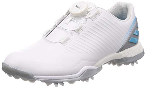 ADIDAS W Adipower 4GED Boa, Zapatillas de Golf Mujer, Blanco (Blanco/Azul Bb7843), 42 EU