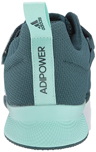 adidas Women's Adipower Weightlifting II Cross Trainer, Wild Teal/Mint/Hi-Res Yellow, 8